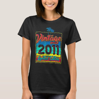 T-shirt 11 Anniversaire Vintage 2011