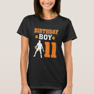 T-shirt 11 ans 11e anniversaire Boy Basketball Party