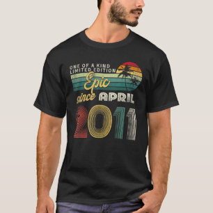T-shirt 11 Ans 11e Anniversaire Décoration Epic depuis un