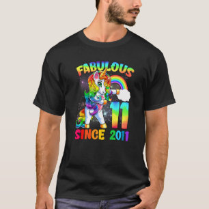 T-shirt 11 Ans 11e Anniversaire Unicorn Fabuleuse S
