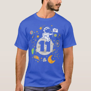 T-shirt 11 ans Anniversaire garçon astronaute espace 11e B