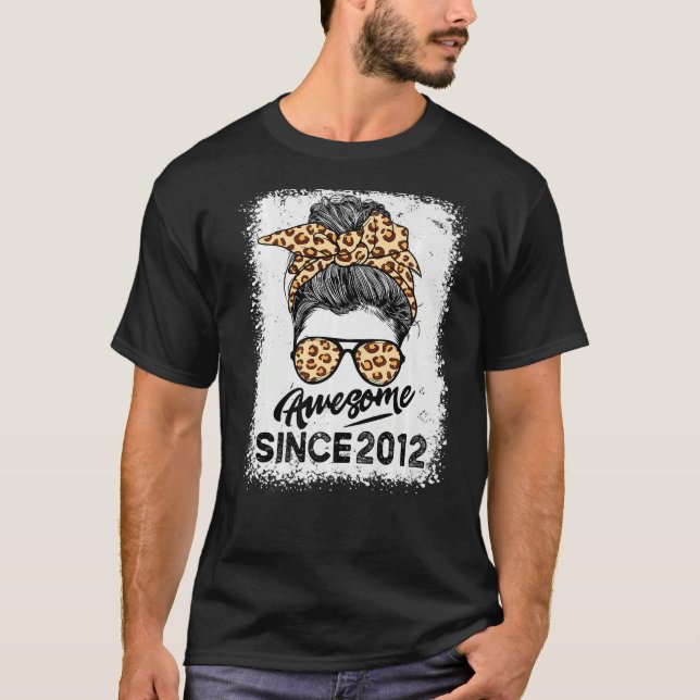 T-shirt 11 ans Awesome depuis 2012 11e anniversaire Ado (Devant)