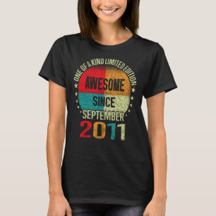 T-shirt 11 Ans Awesome Depuis Septembre 2011 11th Bi