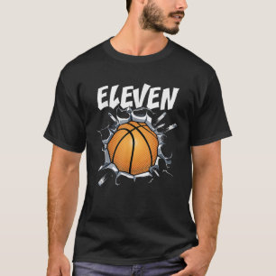 T-shirt 11 ans Basketball Anniversaire Fête 11e Garçon Gir
