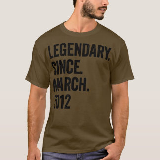T-shirt 11 ans de légende depuis mars 2012 11e anniversair