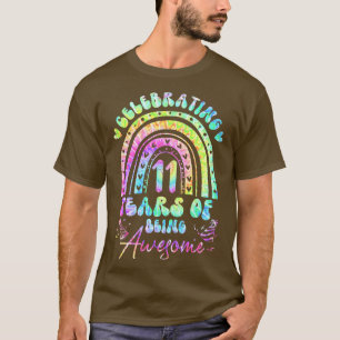 T-shirt 11 ans d'être génial 11e anniversaire fille Cravat