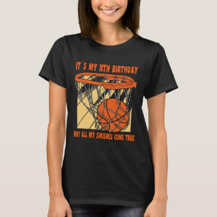 T-shirt 11 ans Joyeux 11e anniversaire Basketball 11e Bi