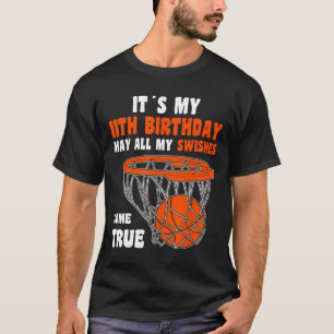T-shirt 11 ans Joyeux 11e anniversaire Bysketbyll 11e bi