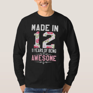 T-shirt 11 ans Old Made in 2012 11e anniversaire pour l'ad