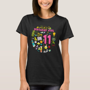 T-shirt 11 ans scientifique fille 11e anniversaire fille s