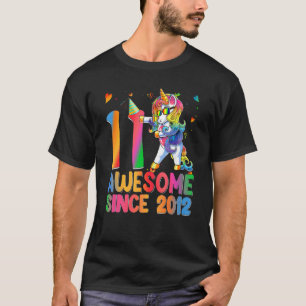 T-shirt 11 ans Unicorn Flossing 11e anniversaire fille Un