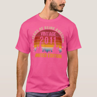 T-shirt 11 ans Vintage 2011 Limited Edition 11e Birt