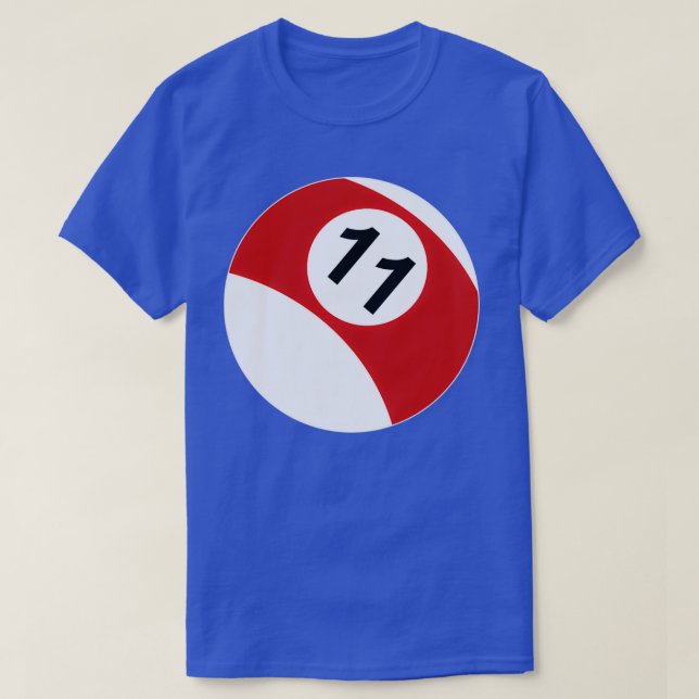 T-shirt 11 Bal Pool amp Billard (Design devant)