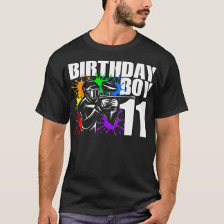 T-shirt 11 Year Old Paintball Birthday Party Boys