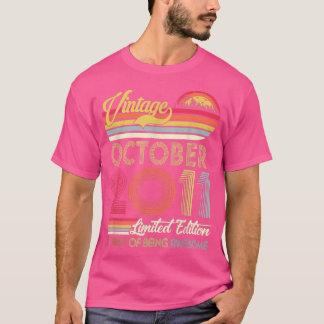 T-shirt 11 Year Old Toxits Vintage October 2011 11th Birth