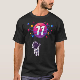 T-shirt 11e anniversaire 11 ans Anniversaire Garçon astron
