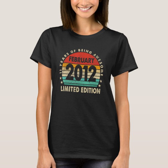 T-shirt 11e anniversaire 11 ans Février 2012 (Devant)