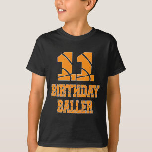 T-shirt 11e anniversaire Baller Boy 11 ans Basketball T