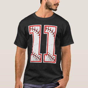 T-shirt 11e Anniversaire Boy Baseball 11 Anniversaire De B