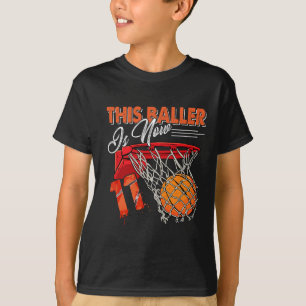 T-shirt 11e anniversaire Bysketbyll Amusants 11 ans Enfant