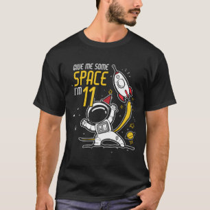 T-shirt 11E Anniversaire Chemise Garçon 11 Ans Espace Exté