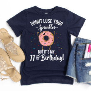 T-shirt 11e anniversaire Funny Donut Onzième fête Annivers