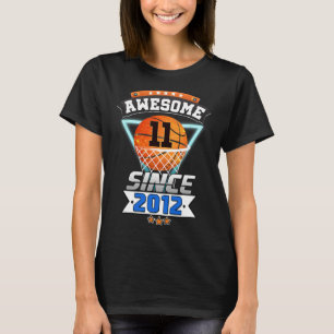 T-shirt 11e Anniversaire Joueur De Basket-Ball Magnifique
