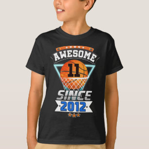 T-shirt 11e Anniversaire Joueur De Basket-Ball Magnifique 