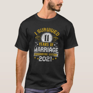T-shirt 11E Anniversaire Mariage Cadeau De Quarantaine 11 