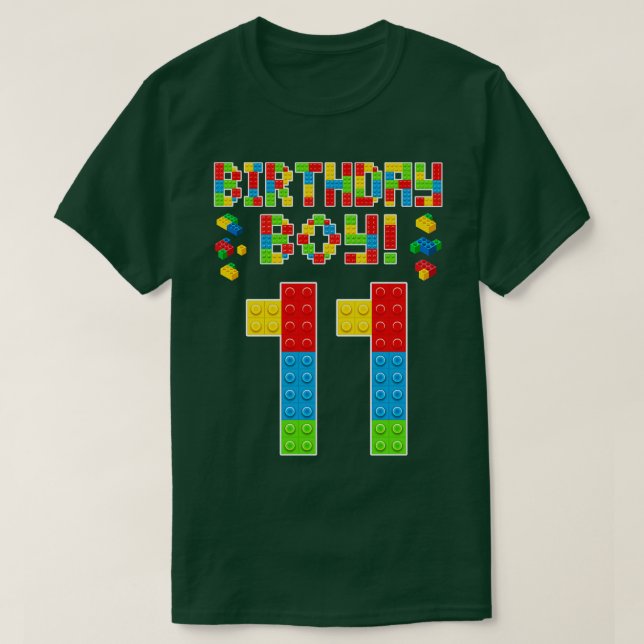 T-shirt 11e anniversaire mignon 11 ans Bâtiment d'immeuble (Design devant)