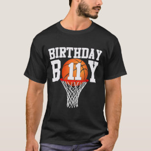 T-shirt 11e anniversaire Sport 11 ans Bysketbyll 11 garçon