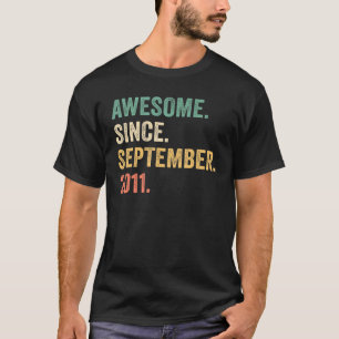 T-shirt 11e anniversaire stupéfiant depuis septembre 2011