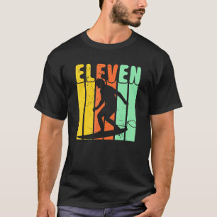 T-shirt 11e anniversaire Surfing Boys Turning 11 Surfer Ki
