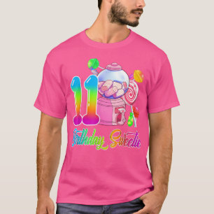 T-shirt 11e anniversaire Sweetie Candy Girl 11 ans Eux