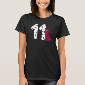 T-shirt 11e Birthday Party Cake Labrador Puppy Dog Owner