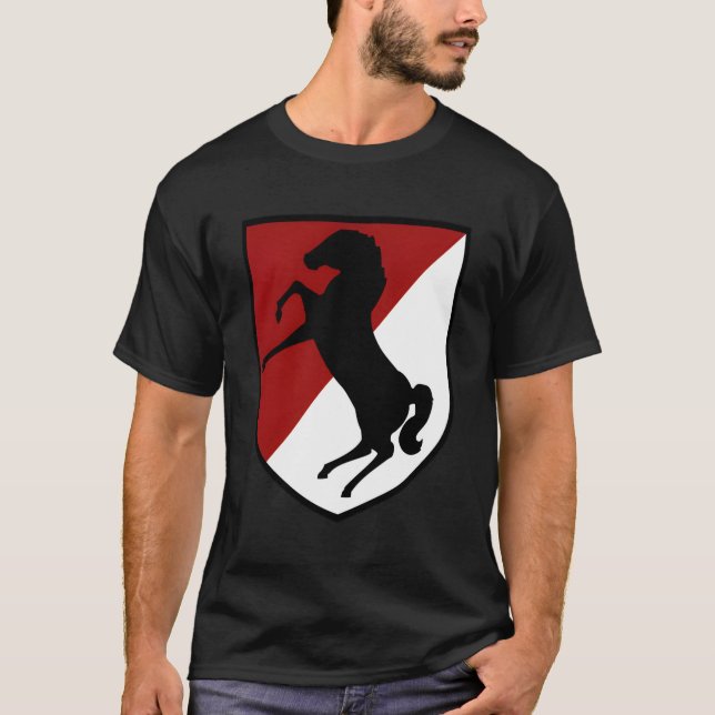 T-shirt 11E Patch De Régit De Cavalerie Blindée De 11E Acr (Devant)