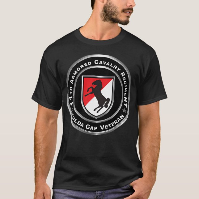 T-shirt 11e régiment de cavalerie blindée Fulda Gap (Devant)