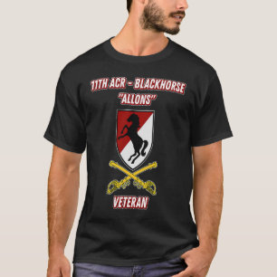 T-shirt 11e Régiment de cavalerie blindée pour les vétéran