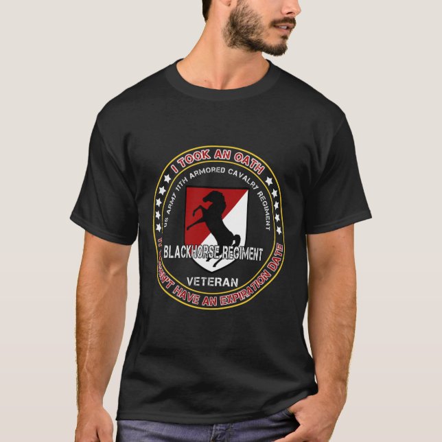 T-shirt 11e régiment de cavalerie blindée T-Sh de l'armée  (Devant)