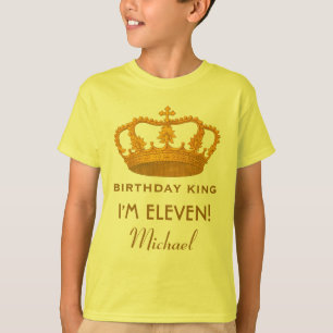 T-shirt 11ème Le Roi Custom Name Royal Crown W29
