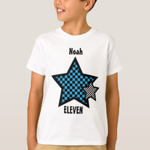 T-shirt 11ème Nom fait sur commande V24 d'étoile VÉRIFI
