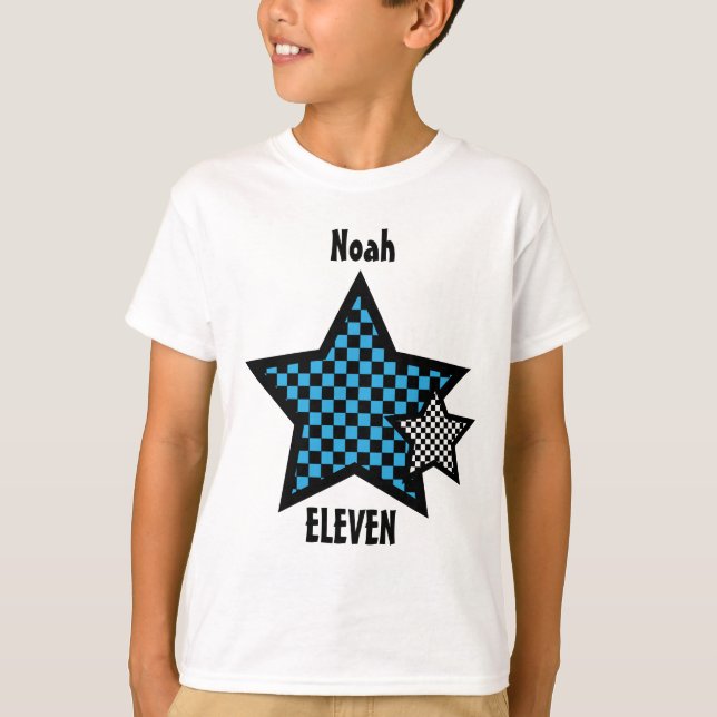 T-shirt 11ème Nom fait sur commande V24 d'étoile VÉRIFIÉ (Devant)