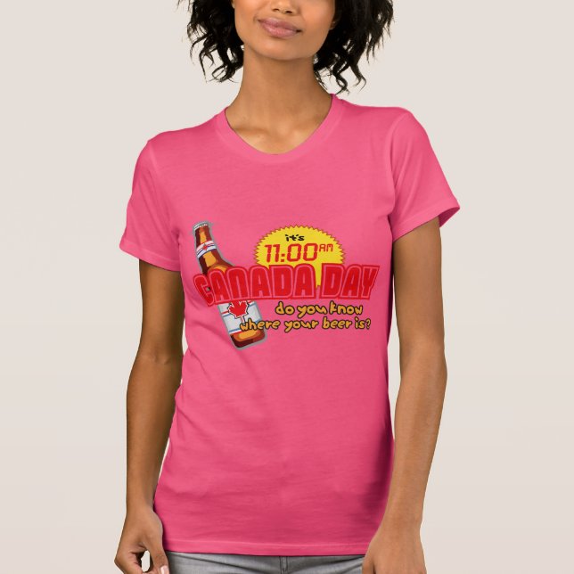 T-shirt 11h du matin de jour du Canada (Devant)
