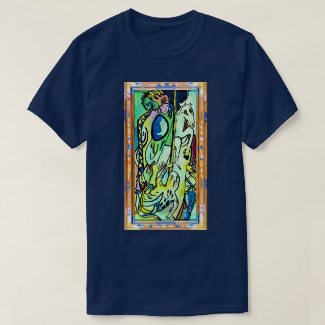 T-shirt 12000pixel500dpi Wassily Kandinsky St Georg II Dig (Design devant)