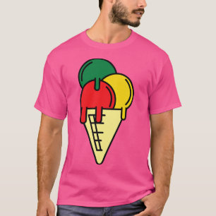 T-shirt 12001 Fête de la crème glacée de la liberté noire