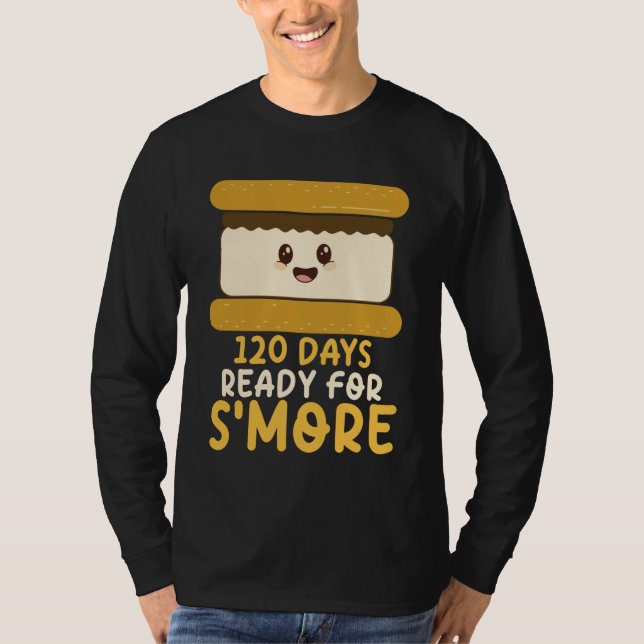 T-shirt 120 Days Ready for S'More Cute Kawaii 120th Day of (Devant)