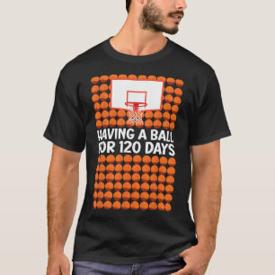 T-shirt 120 jours d'école ayant un Ll pour 120 jours Sketl