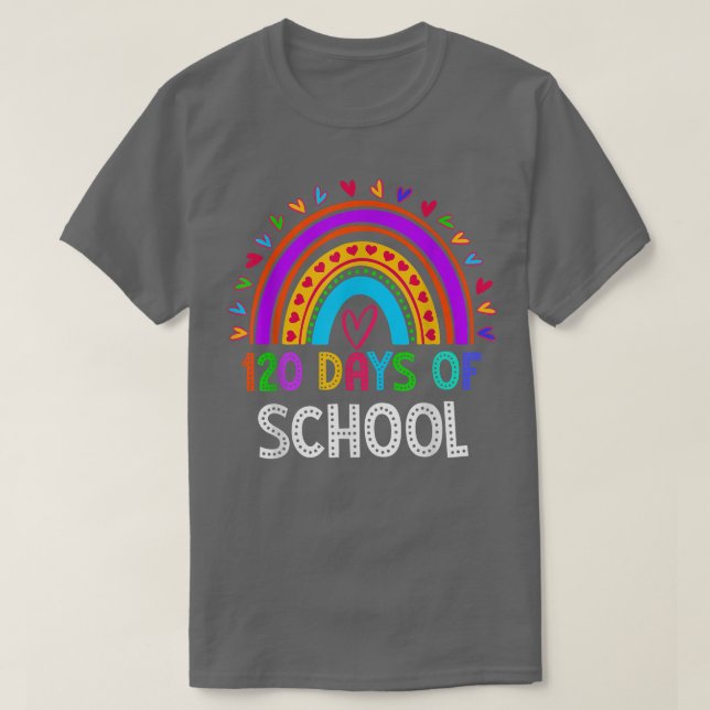 T-shirt 120e Jour De L'Enseignant Enfant 120 Jours Plus In (Design devant)