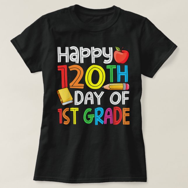 T-shirt 120e Jour des enseignants de l'école Joyeux enfant (Design devant)