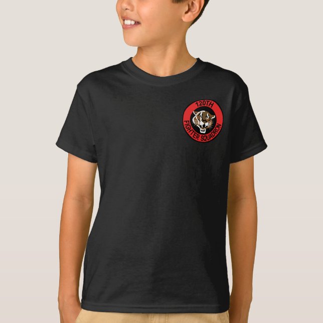 T-shirt 120th Faucon de combat de F-16 d'escadron de (Devant)